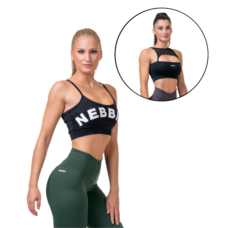 Sportovní podprsenka Nebbia Classic Hero 579 Black - L