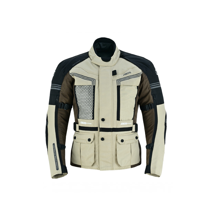Pánská touringová moto bunda BOS Maximum  Sand  M