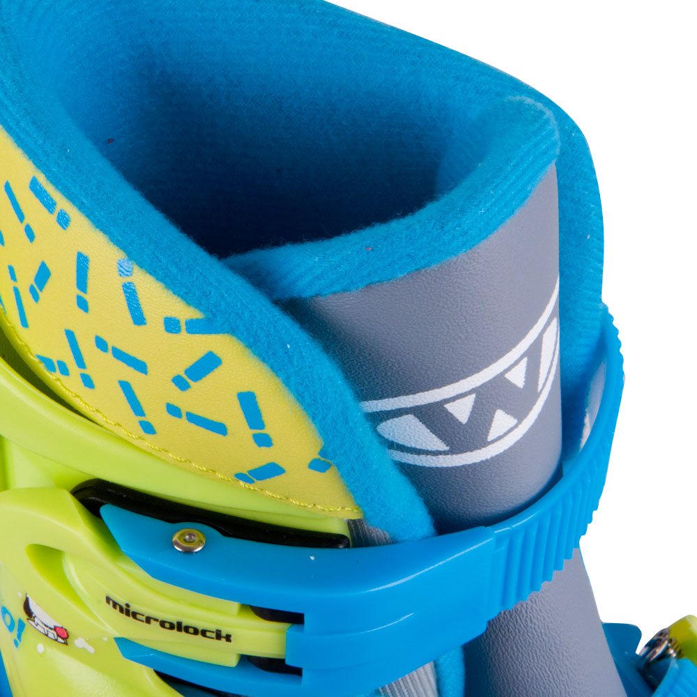 Dětské kolečkové brusle 2v1 WORKER TriGo Skate LED se sv. kolečky modrá XS (26-29) - Obrázek 7