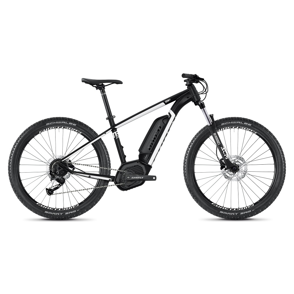 Horské elektrokolo Ghost Teru B2.7+ 27,5" - model 2020 Jet Black / Star White - XL (19,5") - Záruka 10 let