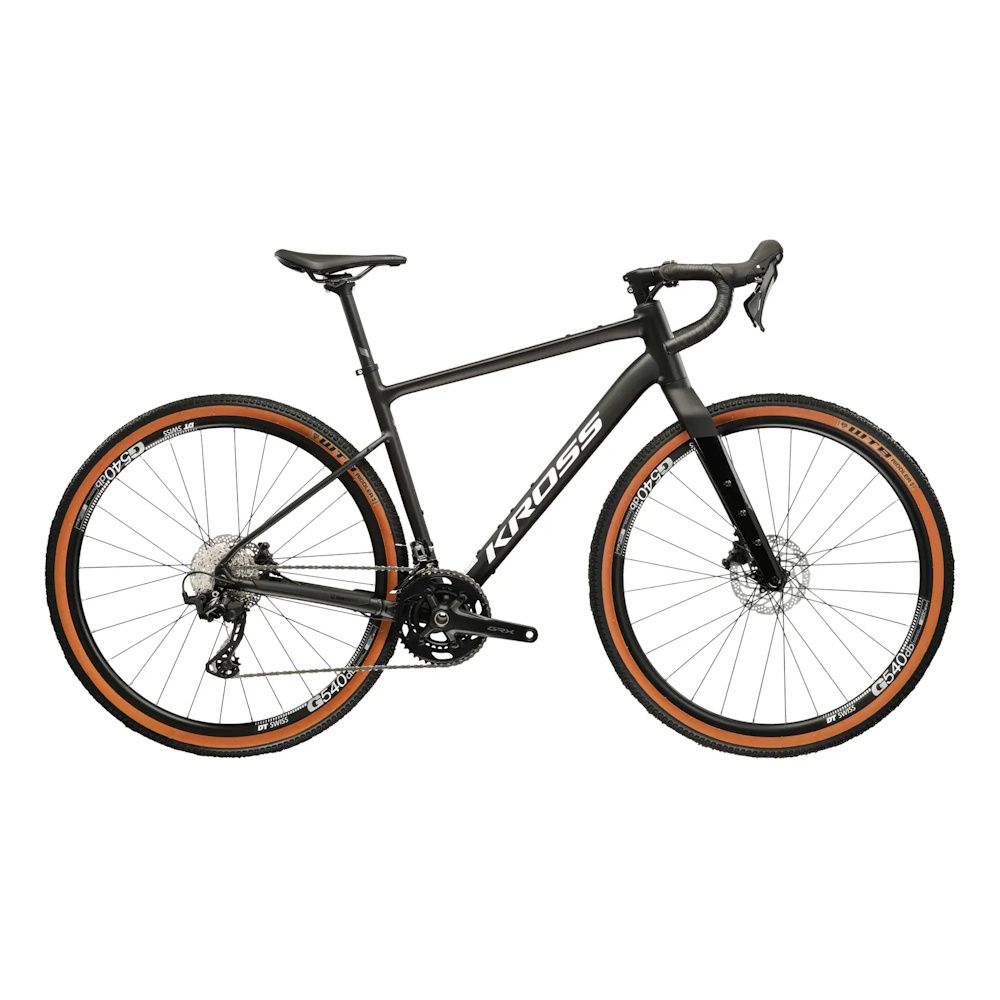 Gravel kolo Kross Esker 6.0 28" - model 2026 XS (17", 163-170 cm) černá/bílá/mat/lesk