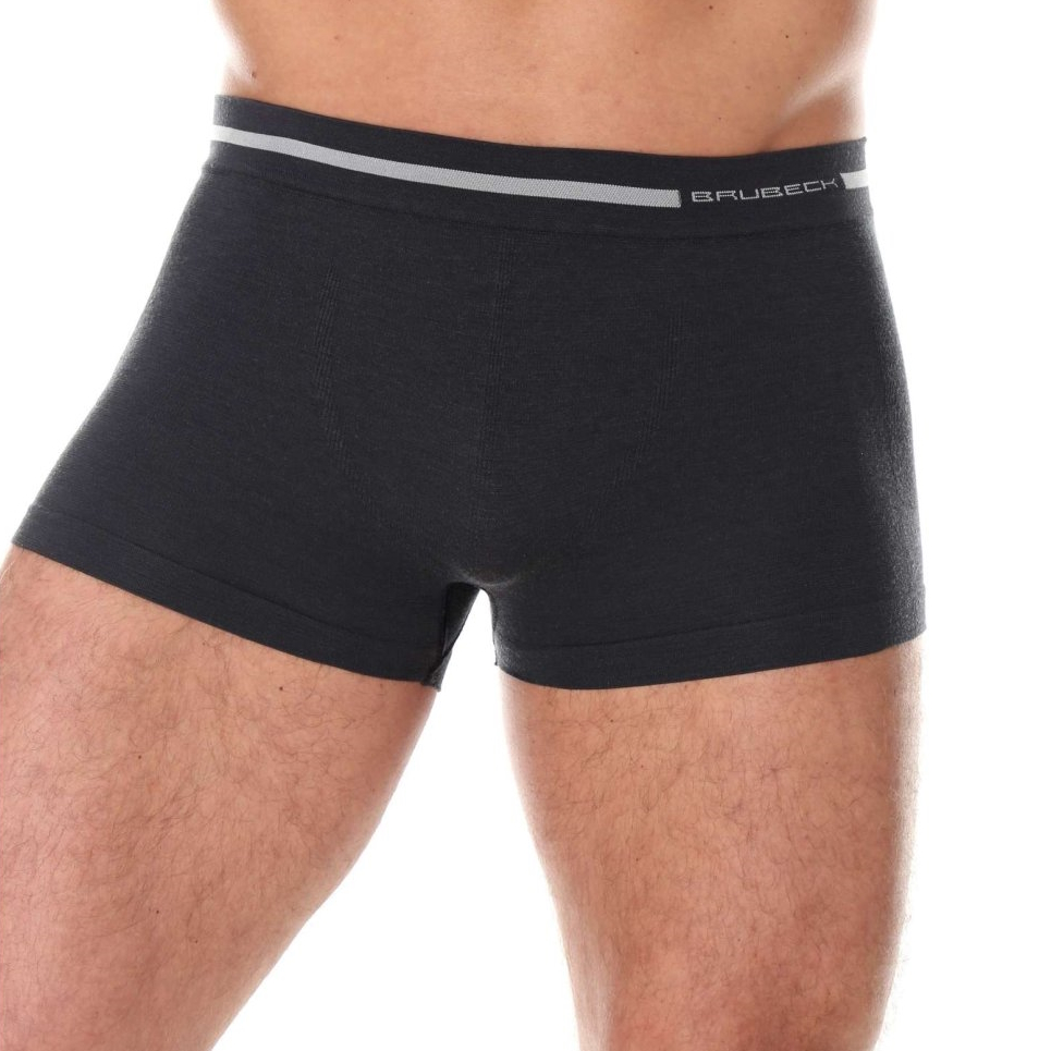Pánské boxerky Brubeck Wool Comfort  S  Graphite