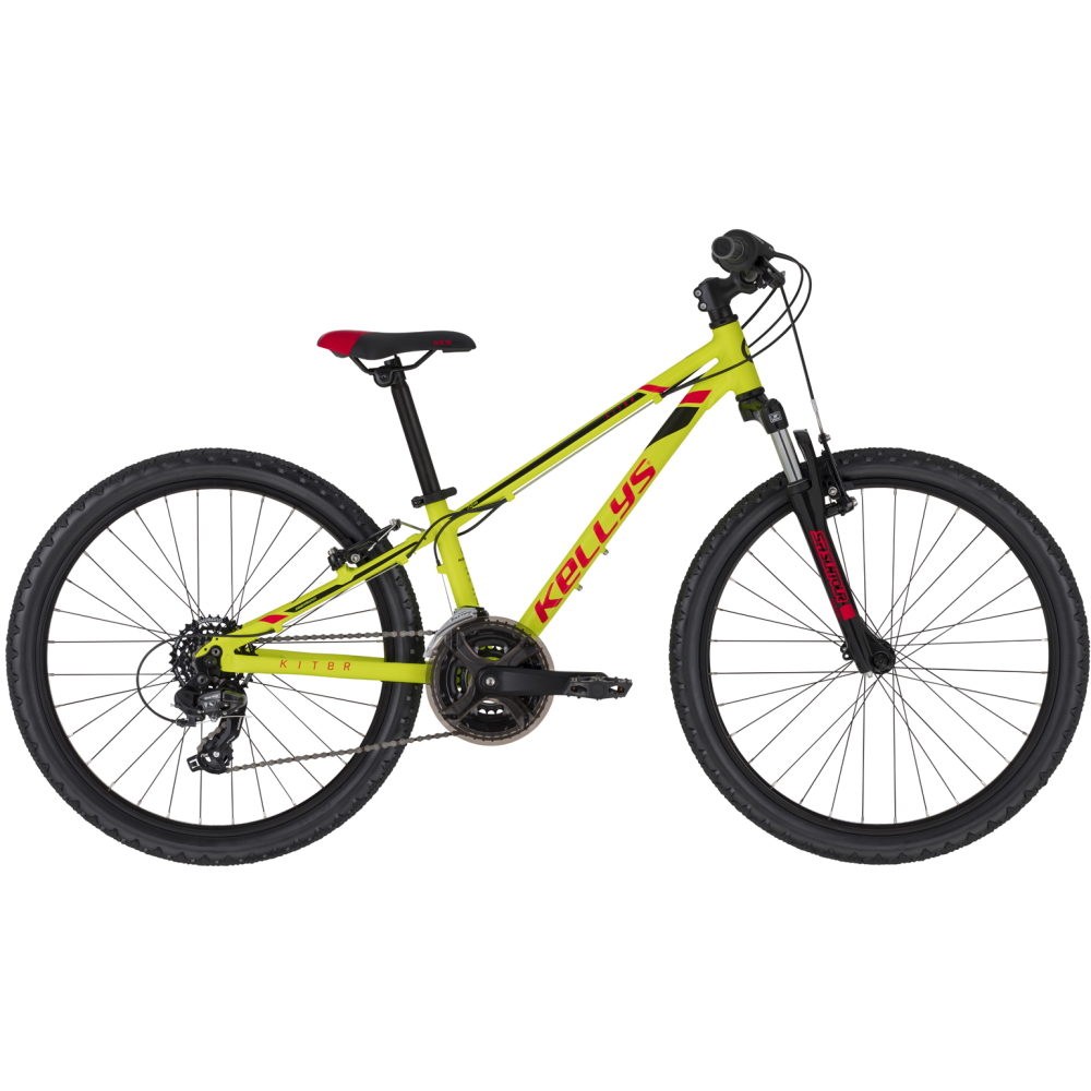 Juniorské kolo KELLYS KITER 50 24" 7.0 Neon Yellow - 11" (125-145 cm)