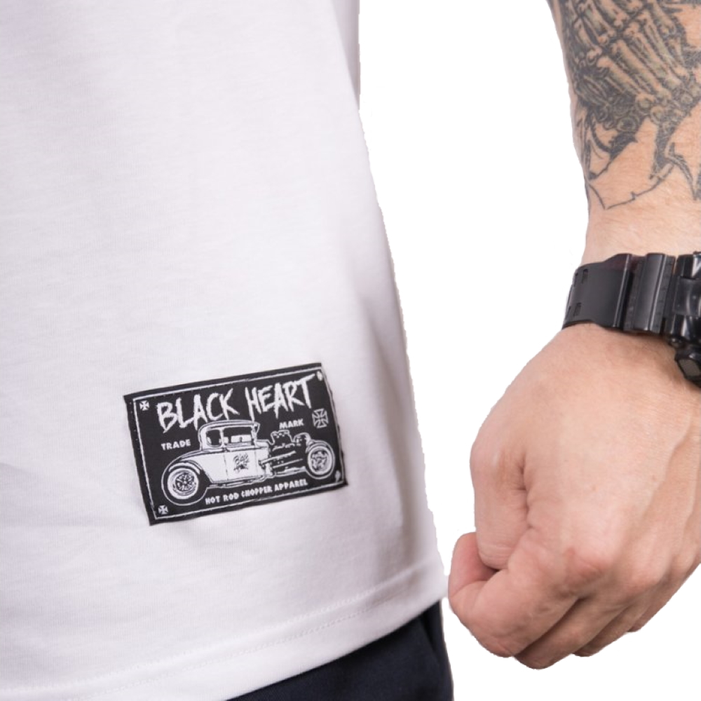 Triko s dlouhým rukávem BLACK HEART Red Baron Chopper bílá L - Obrázek 2