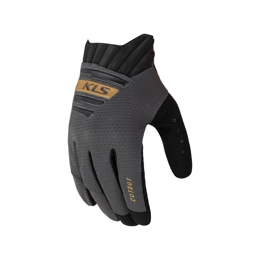 Cyklo rukavice Kellys Cutout Long 022  Anthracite  M - Anthracite