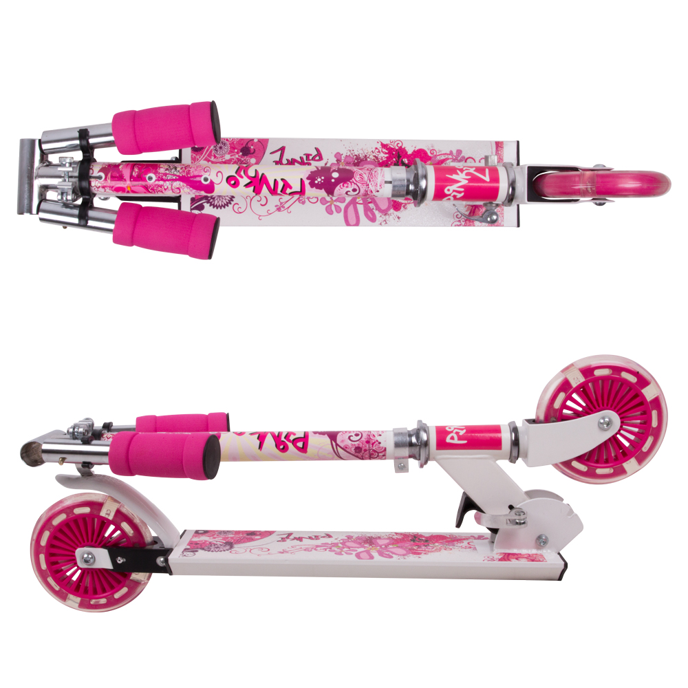 Koloběžka WORKER Pinki se svítícími kolečky - Obrázek 3