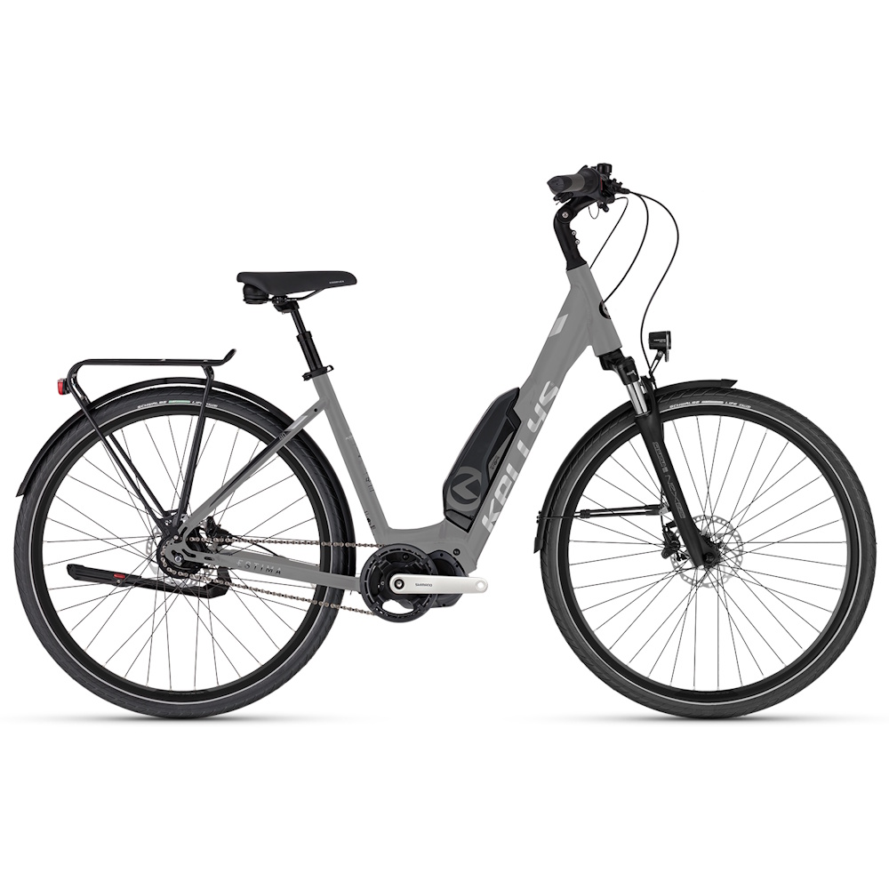 Městské elektrokolo KELLYS Estima 40 SH 630Wh 28" - model 2025  Moonstone Grey  S (16", 155-170 cm)