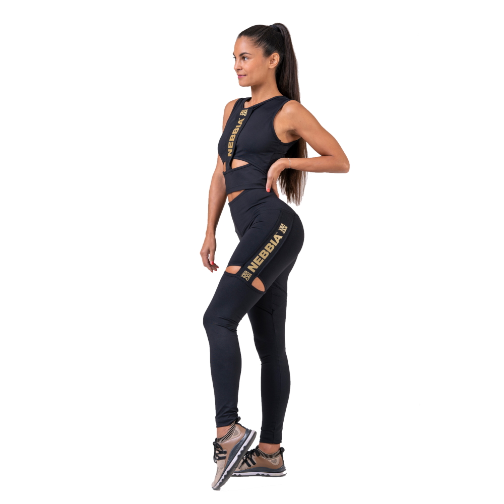 Dámský tank top Nebbia Honey Bunny 822 Black XS - Obrázek 3