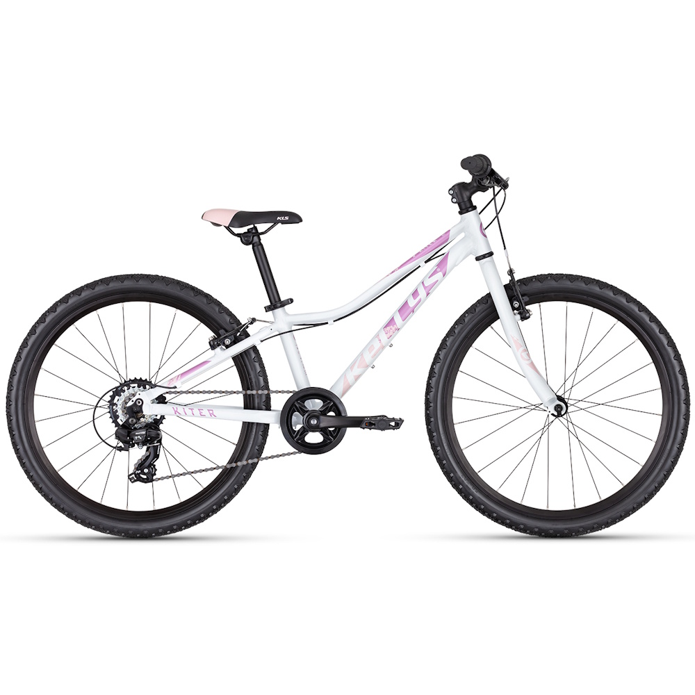 Juniorské dívčí kolo KELLYS KITER 30 24" - model 2025 11" (125-145 cm) White