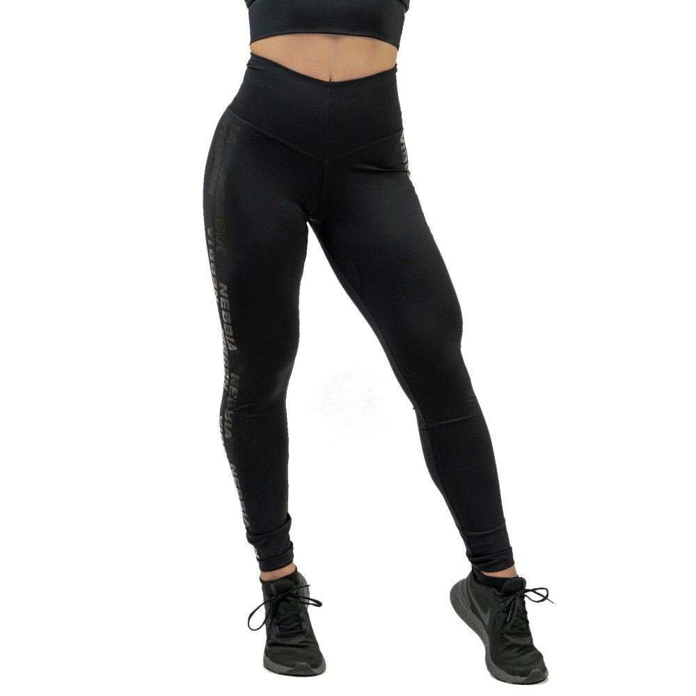 Dámské legíny s vysokým pasem Nebbia INTENSE Iconic 834 Black/Gold XS (obrázek 11)
