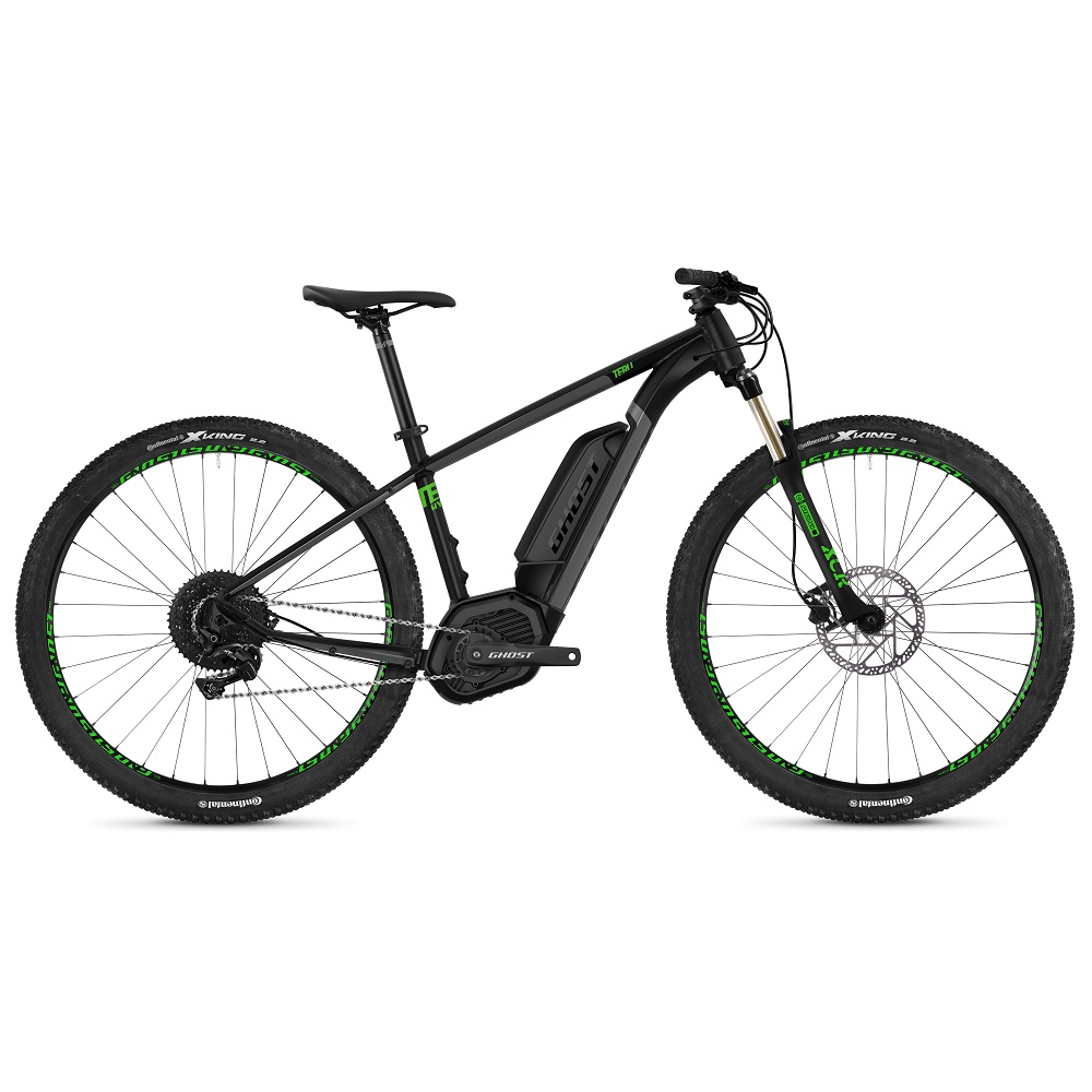 Horské elektrokolo Ghost Teru B4.9 29" - model 2020 Jet Black / Urban Gray / Riot Green - L (18") - Záruka 10 let