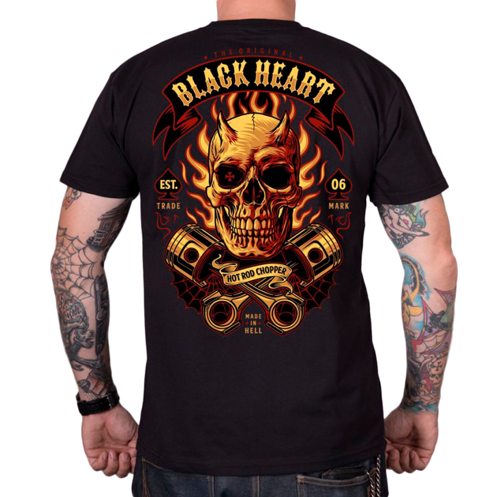 Triko BLACK HEART Hell Boy černá - 3XL