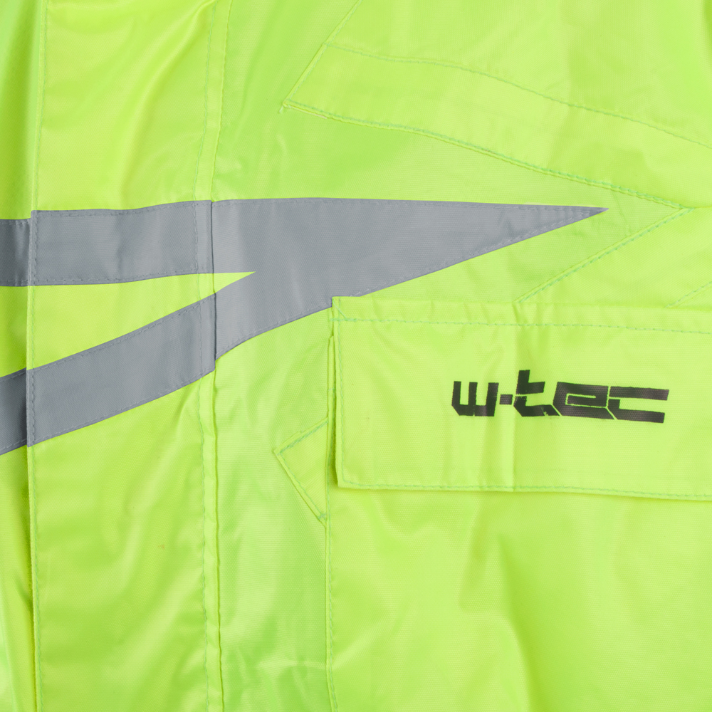 Moto pláštěnka W-TEC Rainy fluo žlutá L - Obrázek 7