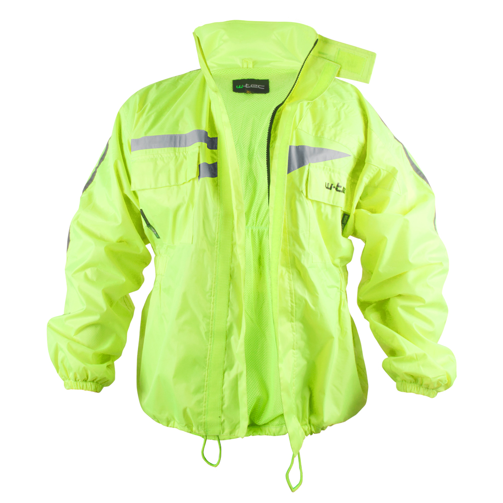 Moto pláštěnka W-TEC Rainy fluo žlutá L - Obrázek 2