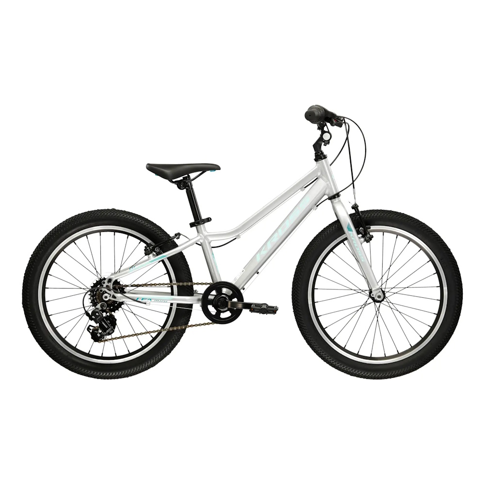 Dětské kolo Kross Lea Mini 1.0 20" - model 2026 11" (110-135 cm) stříbrná/tyrkysová/lesk