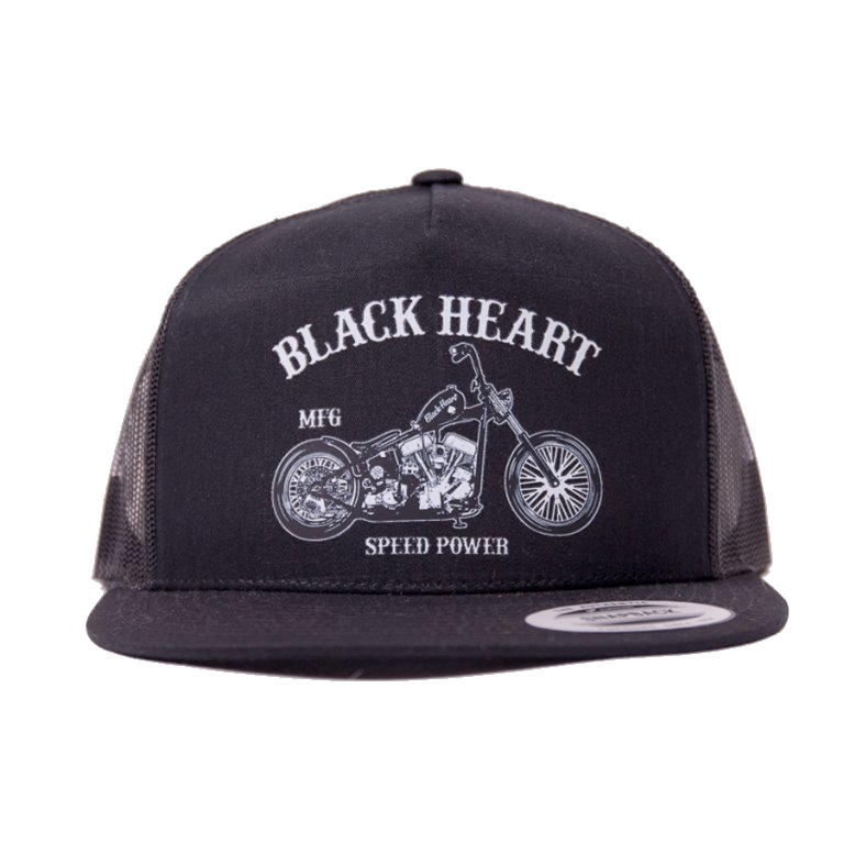 Kšiltovka BLACK HEART Bobber BLK Trucker černá