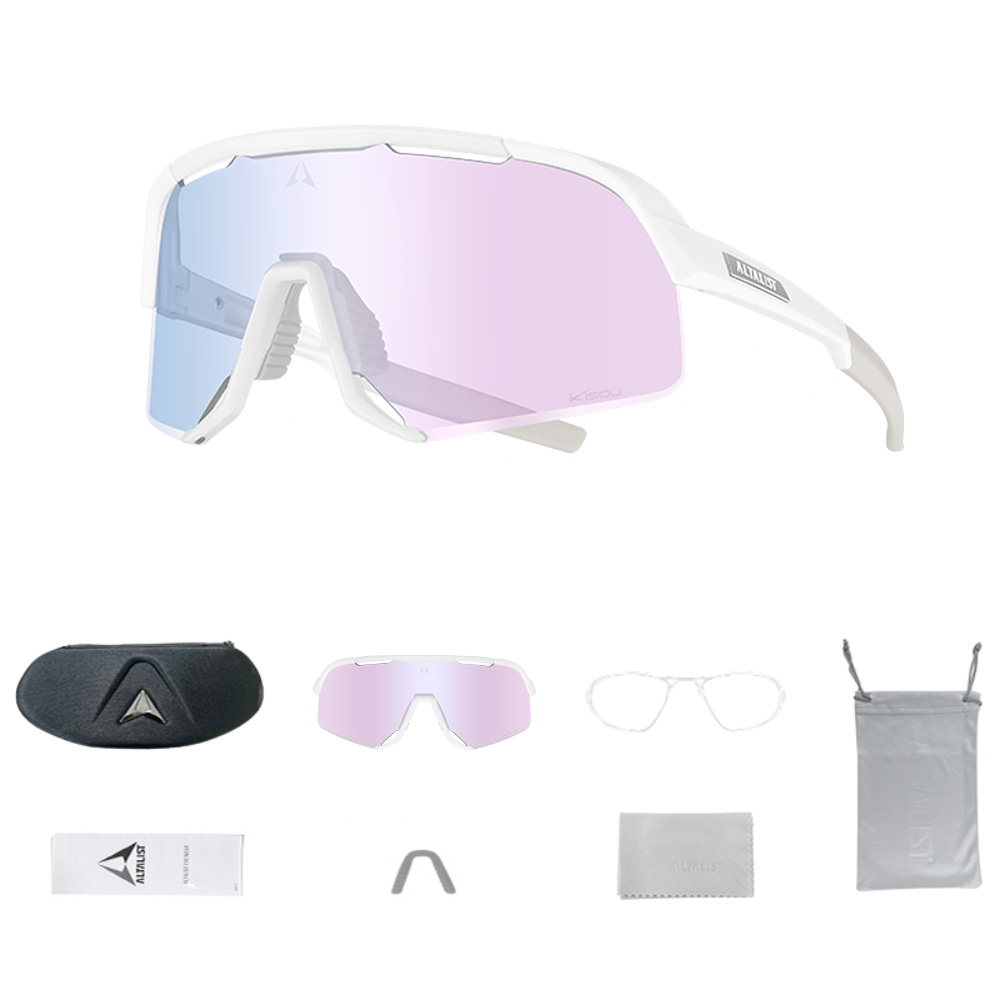 Fotochromatické sluneční brýle Altalist Kisou PXC modrá s modrými skly - Obrázek 4