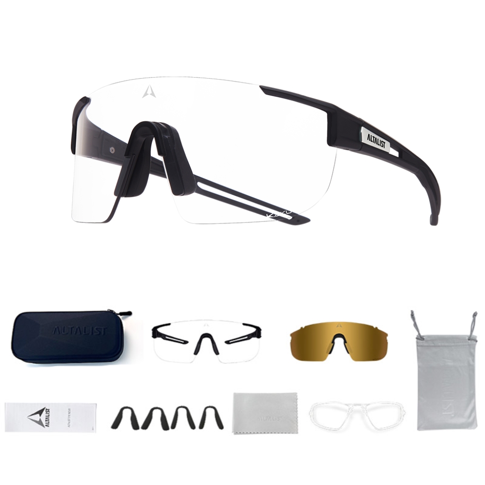 Fotochromatické sluneční brýle Altalist Kaku SP4 černá se stříbrnými skly - Obrázek 4