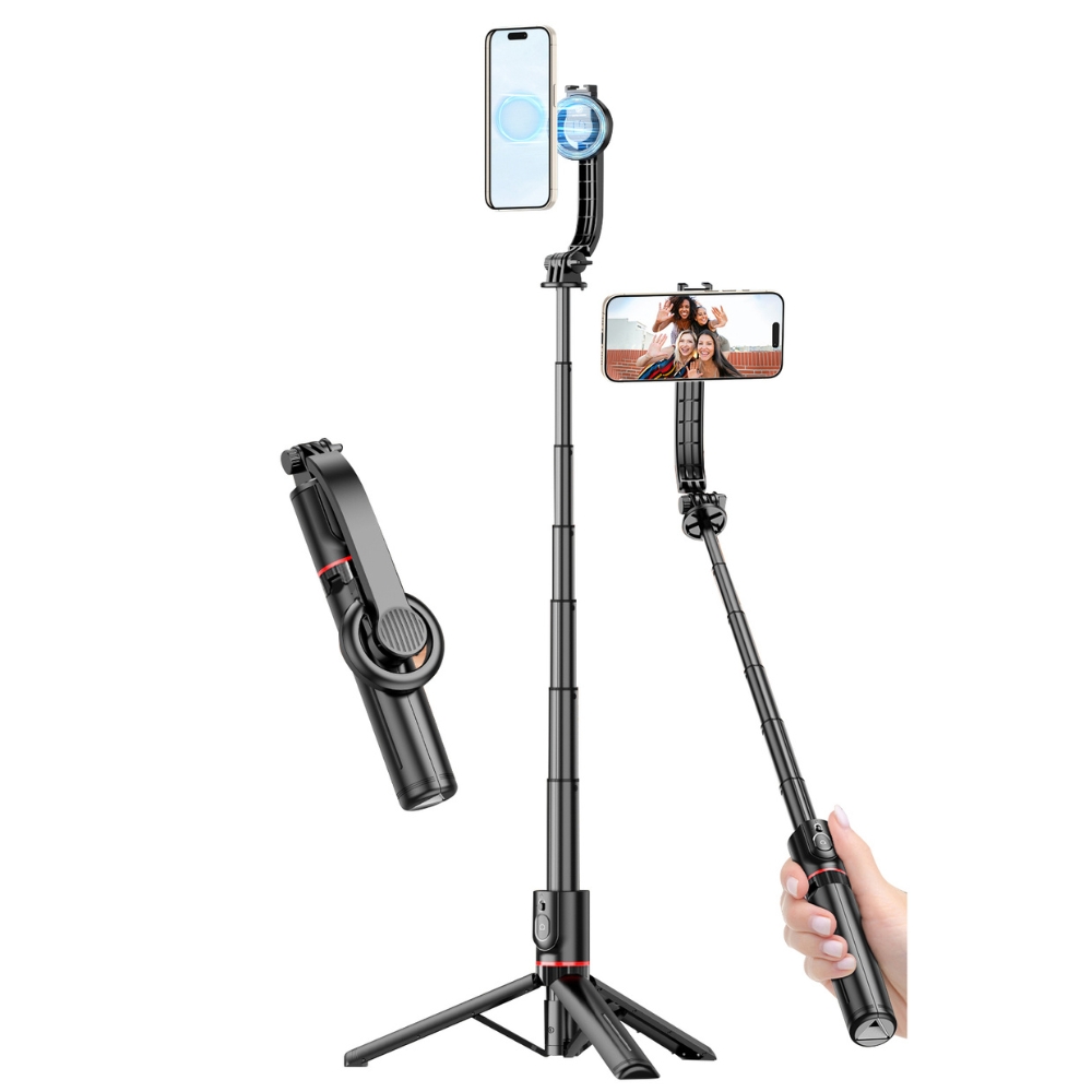 Selfie stativ Apexel MagSafe s Cold Shoe úchytem