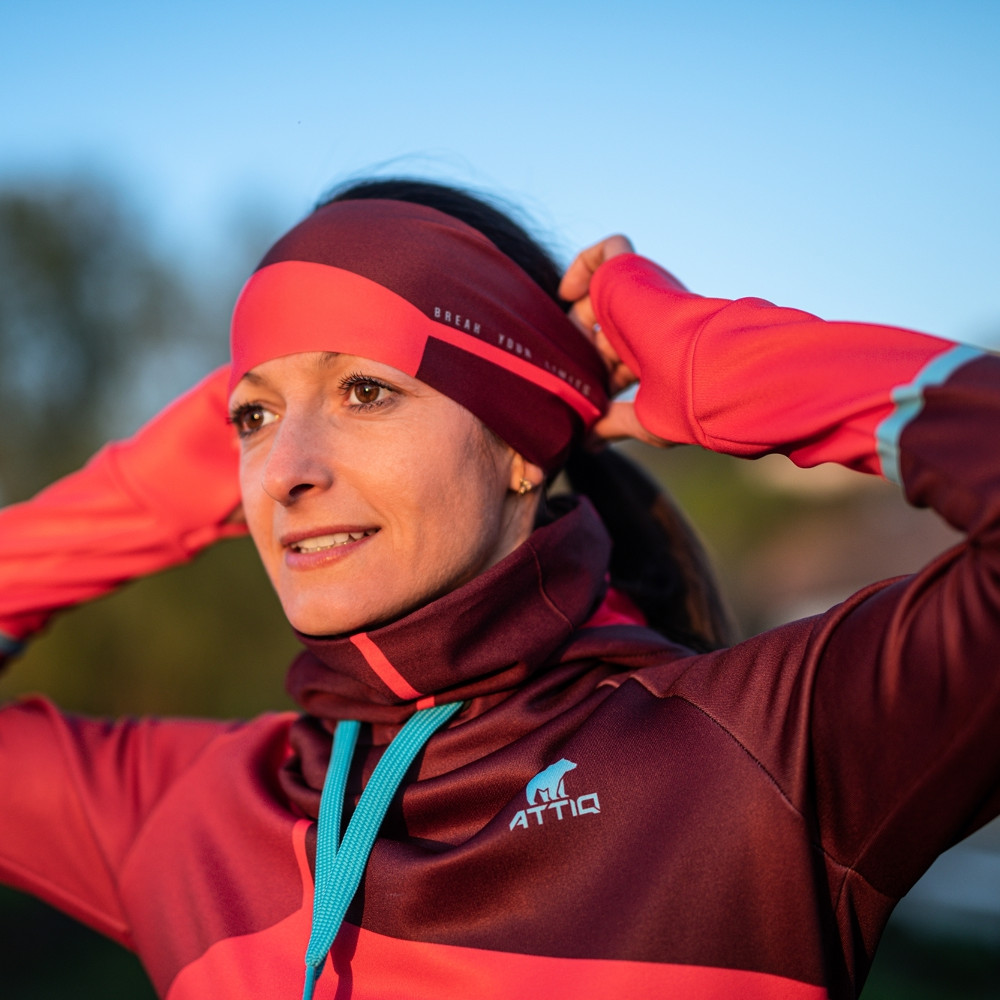 Sportovní čelenka Attiq Light na culík Parrot Purple - Obrázek 5