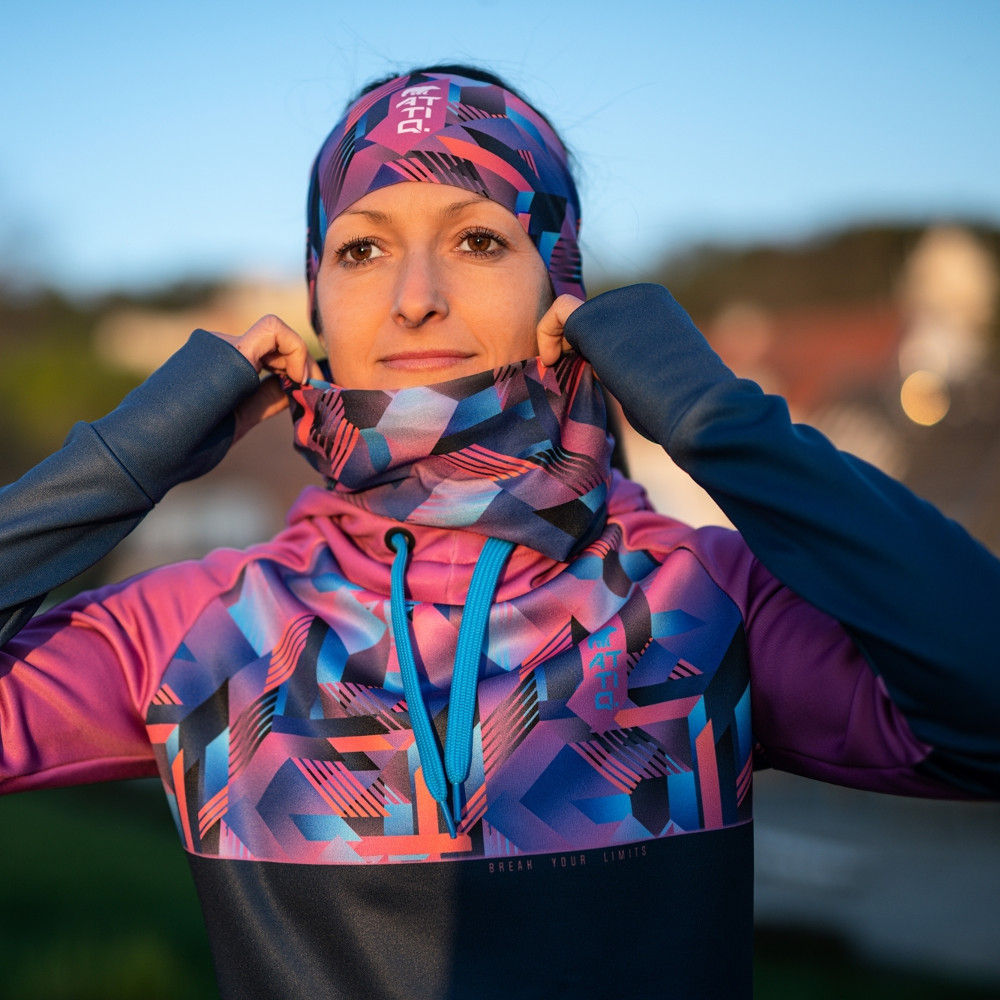 Sportovní čelenka Attiq Light na culík Parrot Purple - Obrázek 6