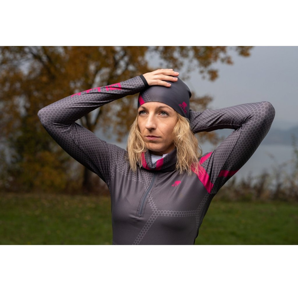 Sportovní čepice Attiq Lycra Thermo Vertical Blue (obrázek 9)
