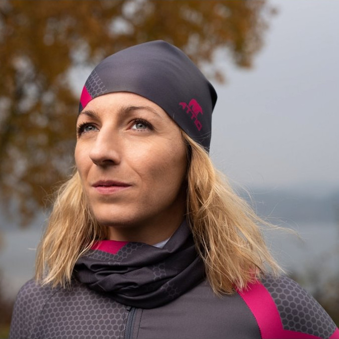 Sportovní čepice Attiq Lycra Thermo Vertical Blue (obrázek 10)