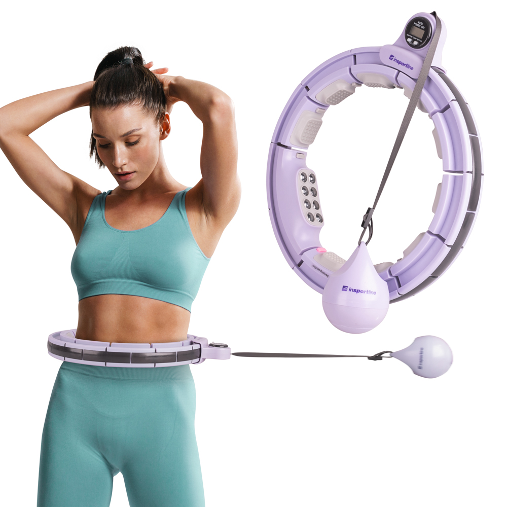 Masážní obruč inSPORTline Weight Hoop Pro 69-105 cm