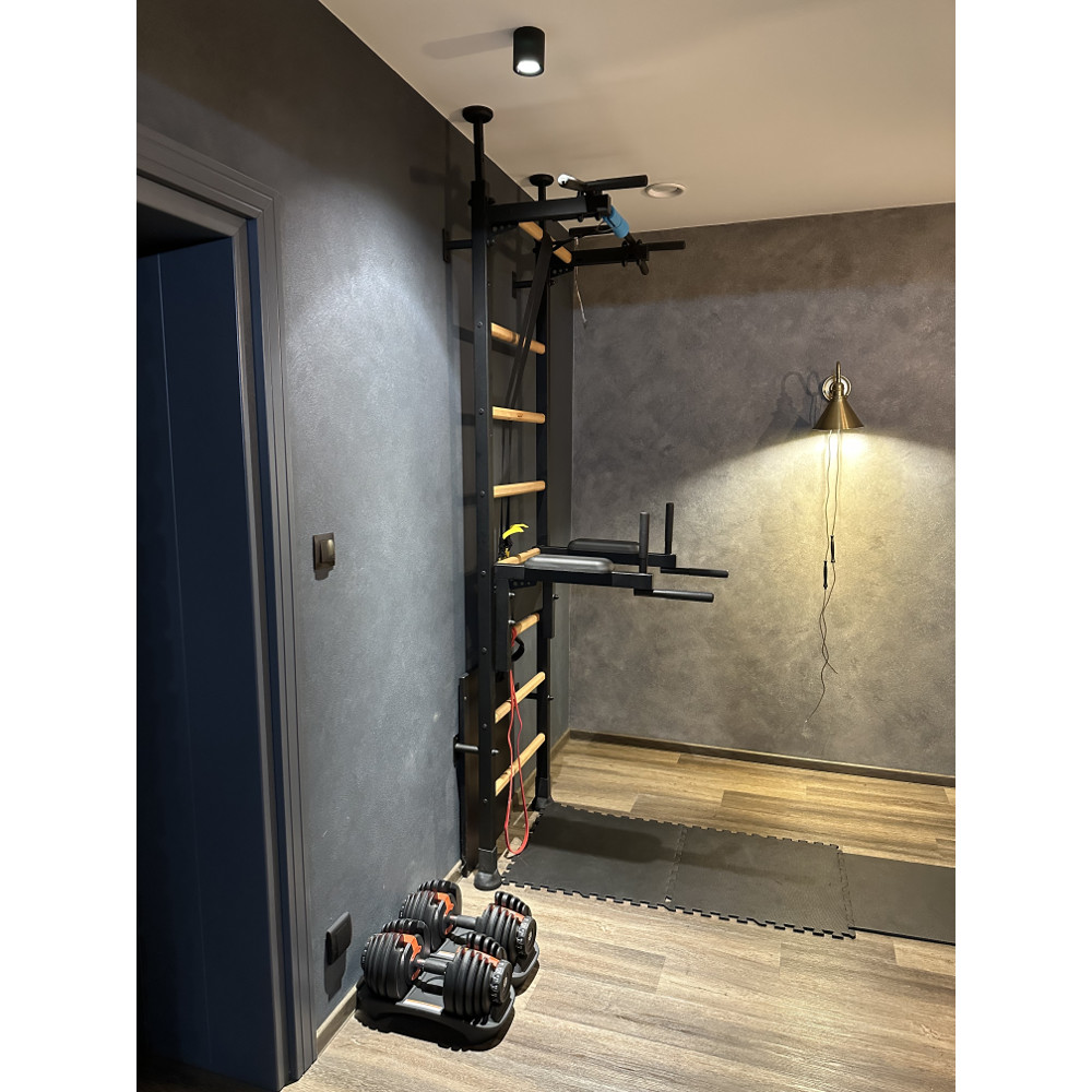 Žebřiny s hrazdou a bradly BenchK 522B 240x67 cm - Obrázek 3