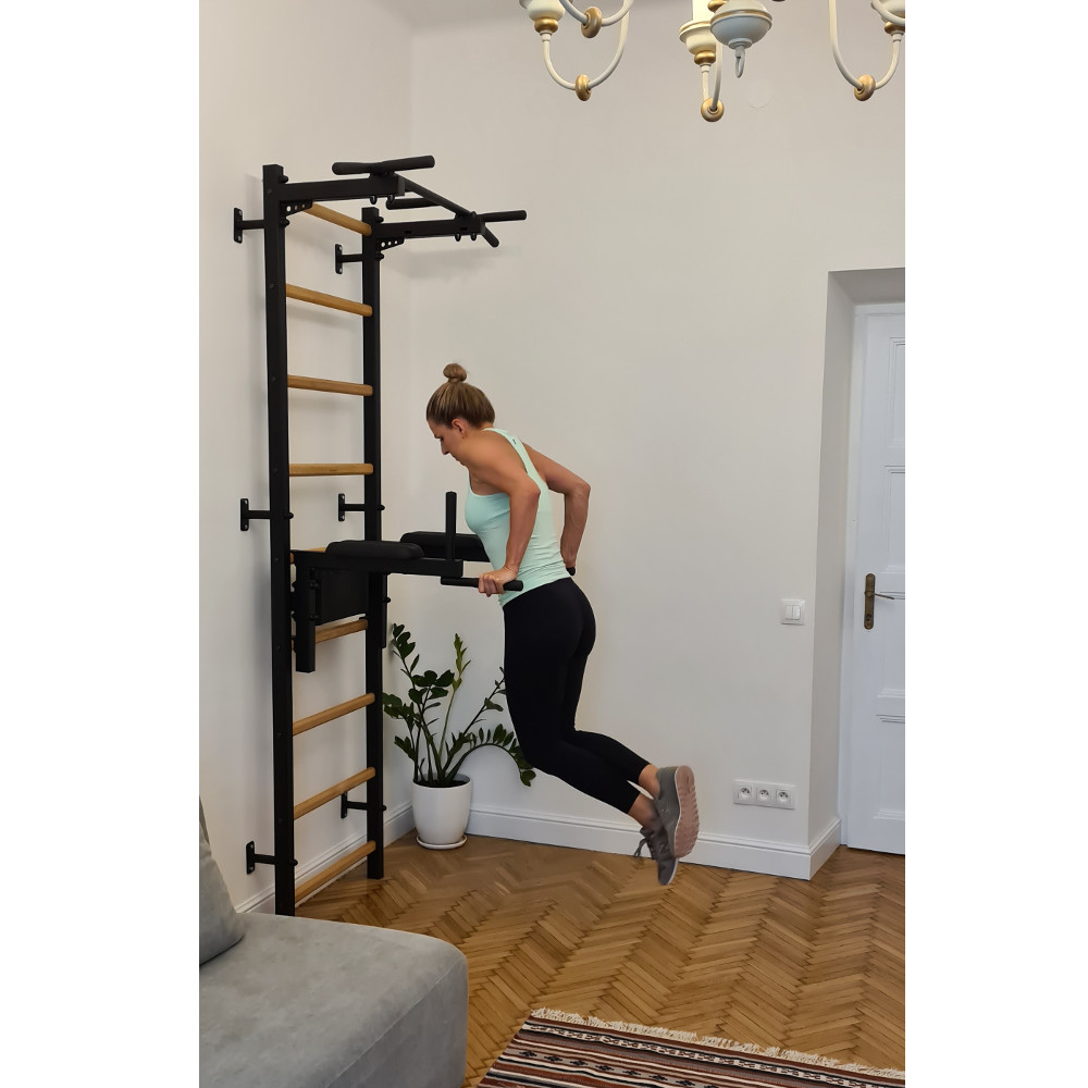 Žebřiny s hrazdou a bradly BenchK 722B 240x67 cm - Obrázek 5