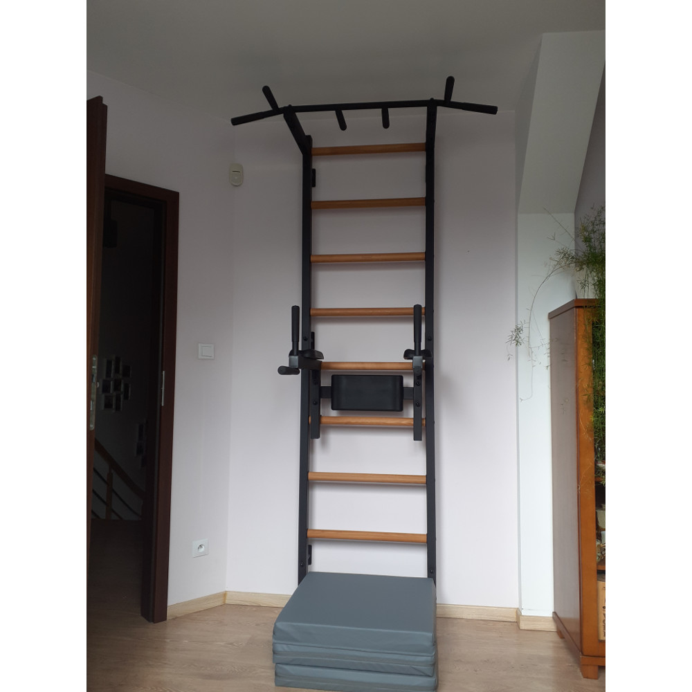 Žebřiny s hrazdou a bradly BenchK 722B 240x67 cm - Obrázek 7