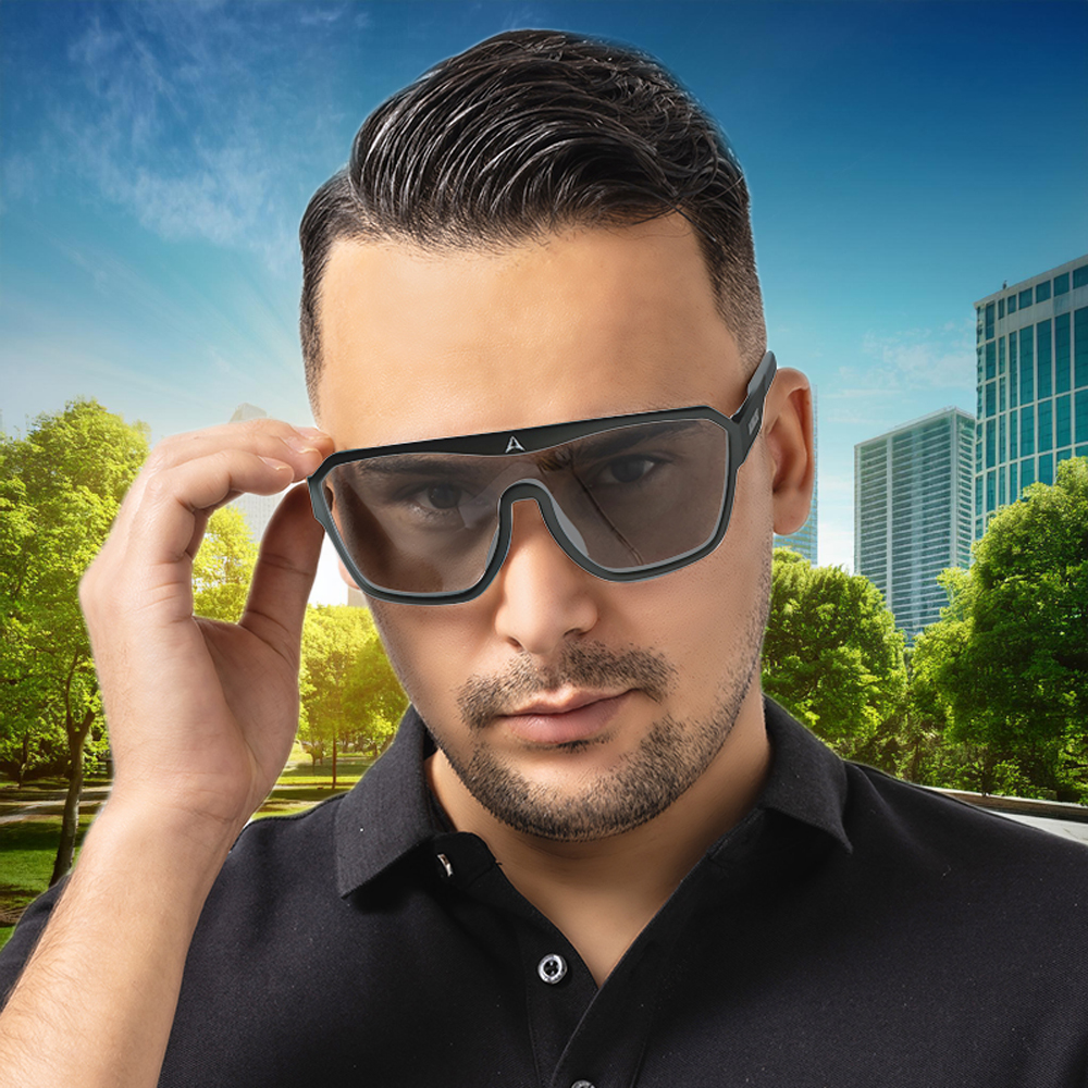 Polarizační a fotochromatické sluneční brýle Altalist Kaku LS1 černá s kouřovými skly - Obrázek 5