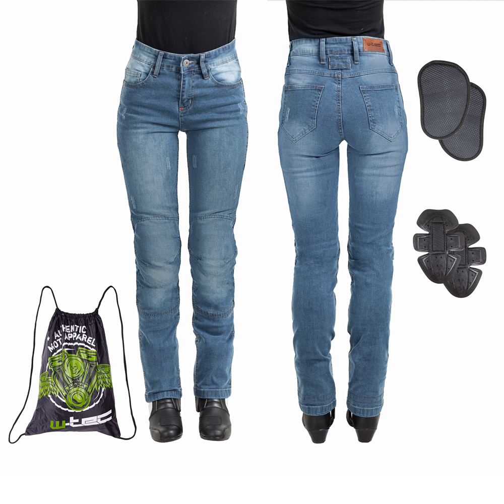 Dámské moto jeansy W-TEC Panimali modrá - XL
