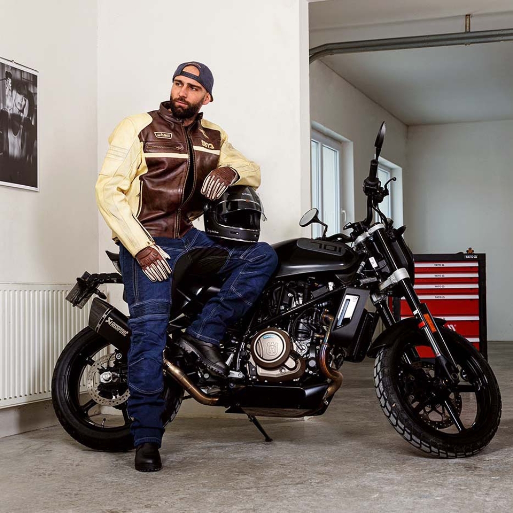 Pánské moto jeansy W-TEC Biterillo Evo černá 3XL (obrázek 8)