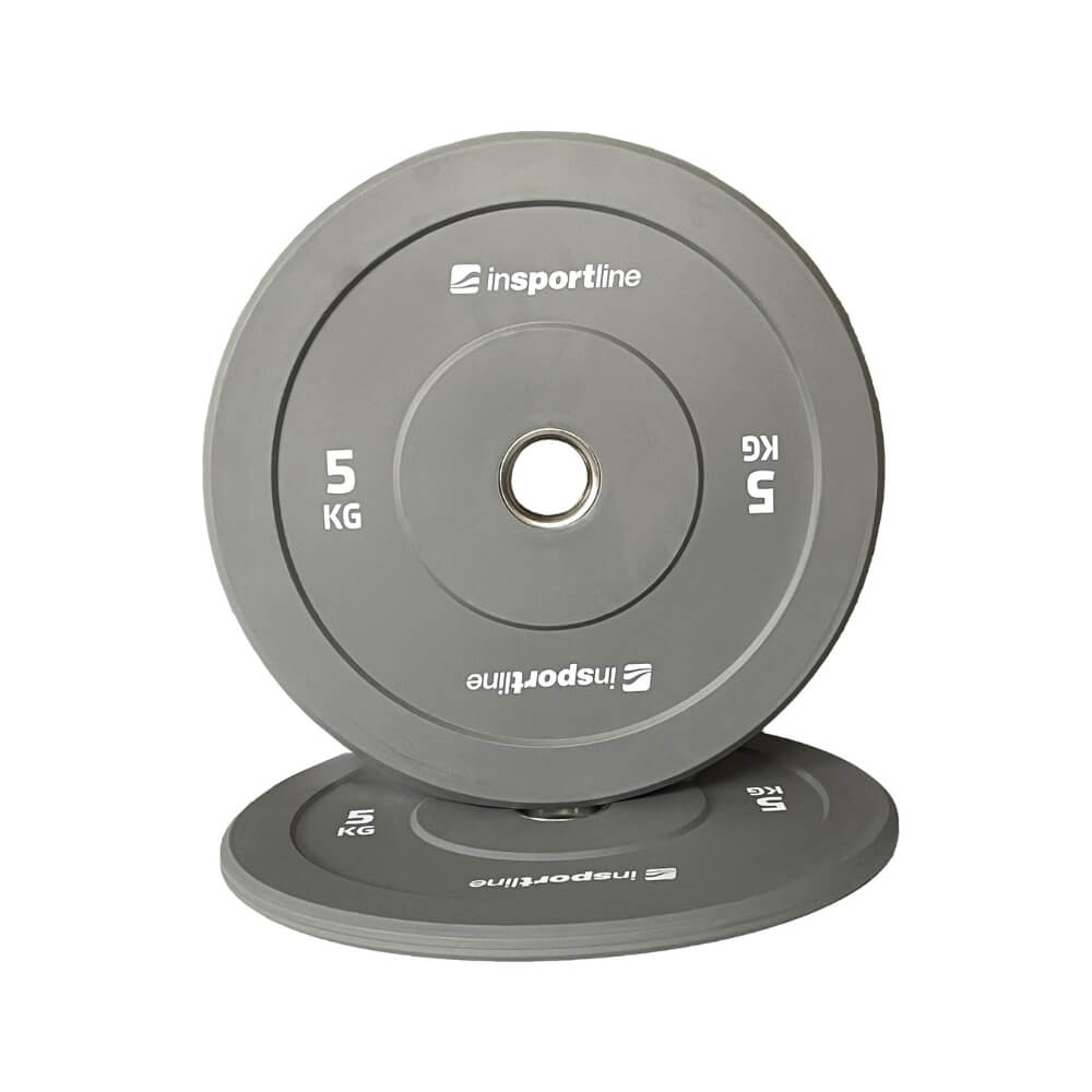 Gumový kotouč inSPORTline Bumper Plate Go 5 kg 50 mm