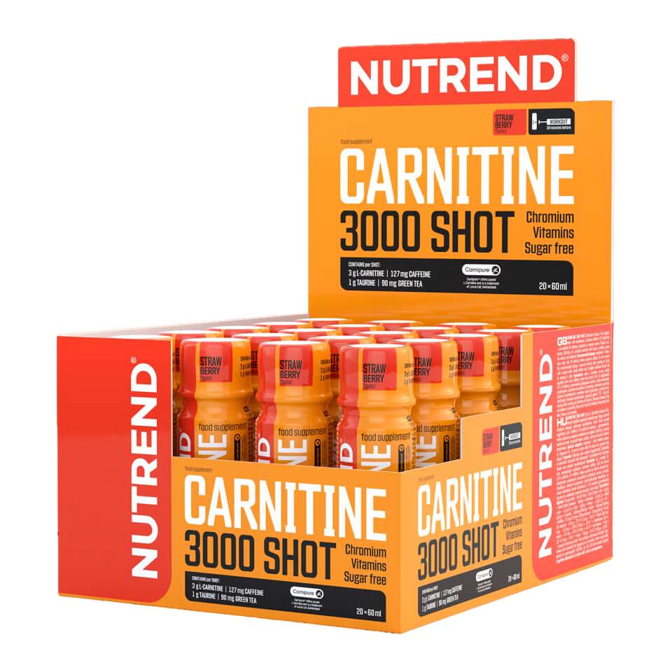 Karnitin Nutrend Carnitine 3000 SHOT 20x60 ml jahoda