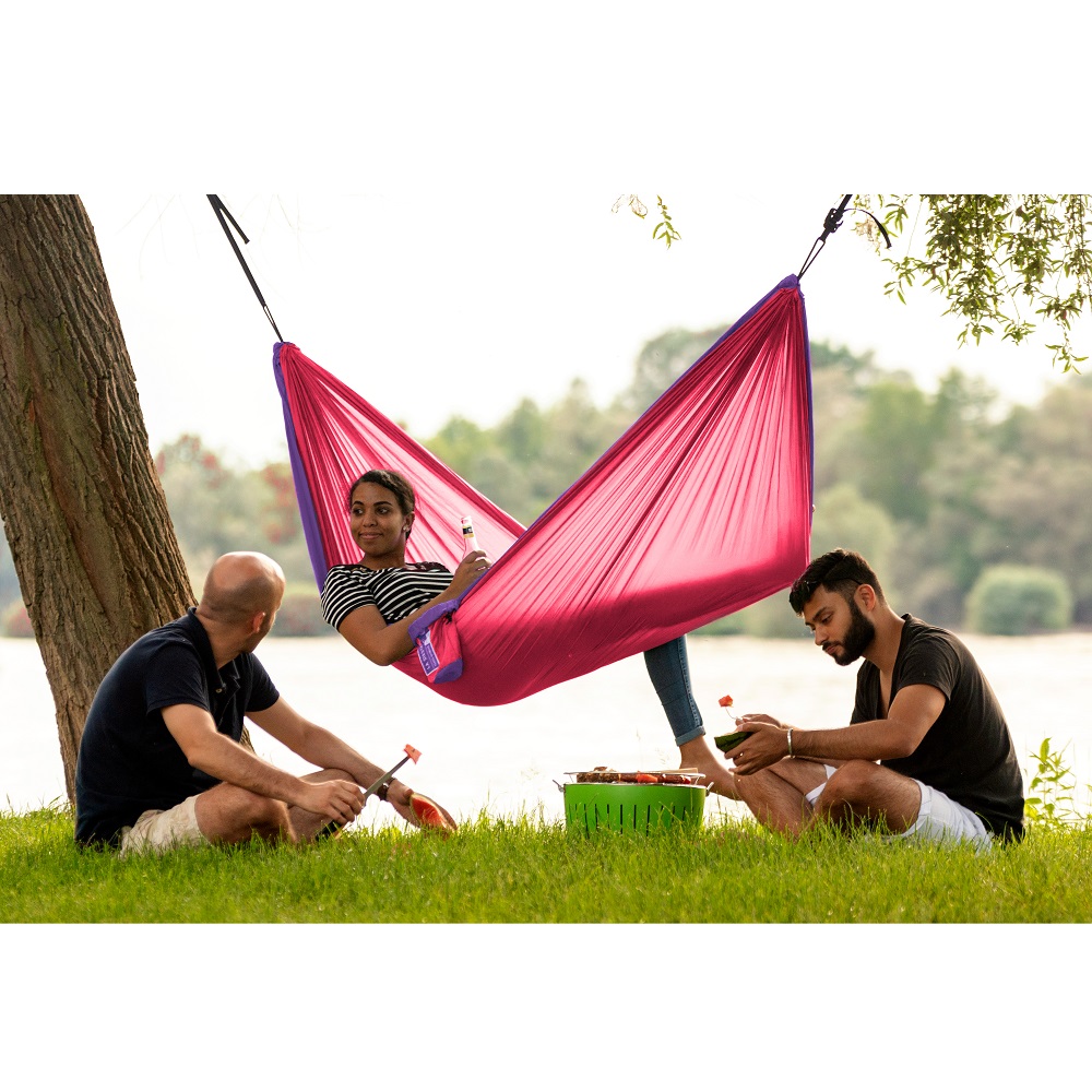 Cestovní houpací síť La Siesta Colibri 3.0 Double Passionflower (obrázek 4)
