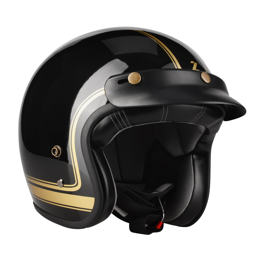 Moto přilba Lazer Conga Cosmo  Black Gold Glossy  XL (61-62)