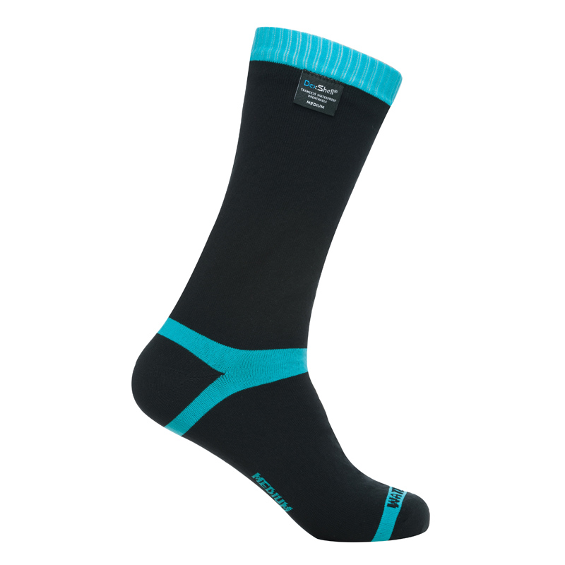 Nepromokavé ponožky DexShell Coolvent Aqua Blue Stripe - XL