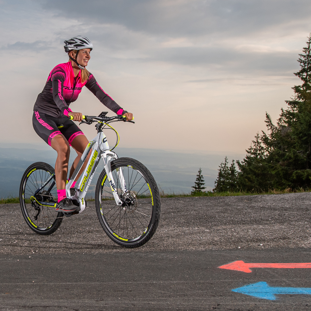 Dámský cyklistický dres s dlouhým rukávem Crussis CSW-061 černo-růžová XS (obrázek 3)
