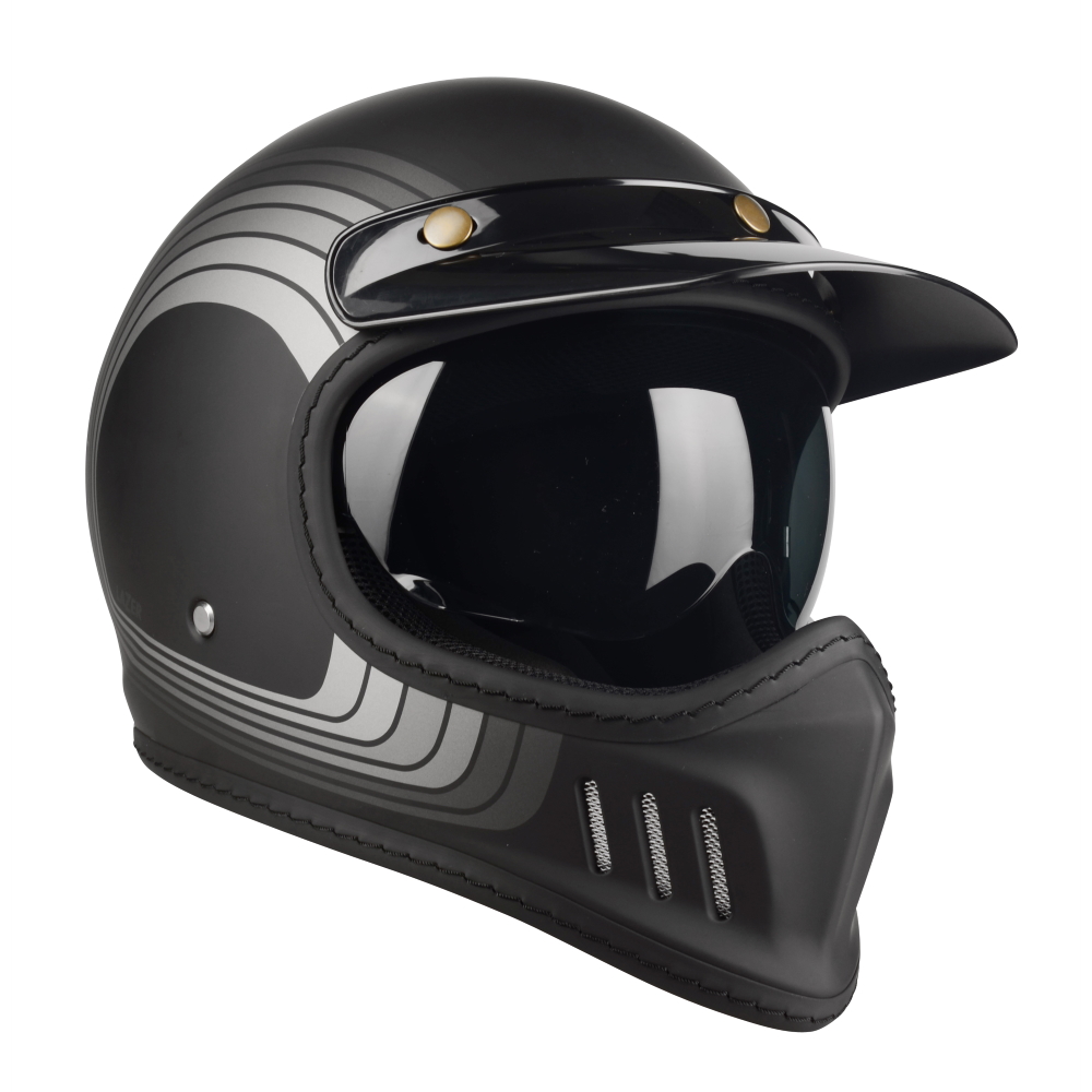 Moto přilba Lazer Cross TT Line Grey  Black Grey Matt  XL (61-62) - Black Grey Matt