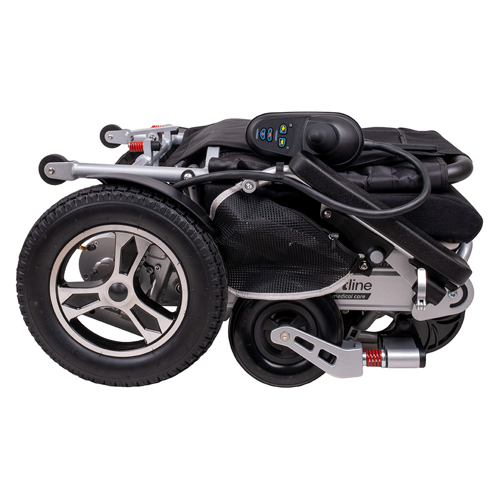 Elektrický invalidní vozík inSPORTline Hawkie Evo II s polohovatelným opěradlem 700W stříbrná (obrázek 11)