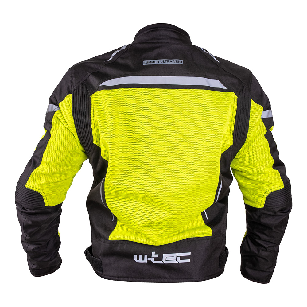 Pánská letní moto bunda W-TEC Saigair Fluo Yellow-Gray XXL - Obrázek 6