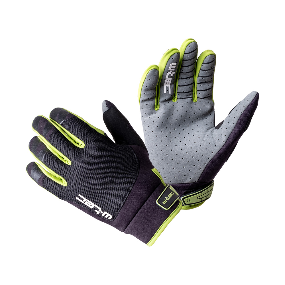 Dětské motokrosové rukavice W-TEC Matosinos Kids Fluo Green - 5