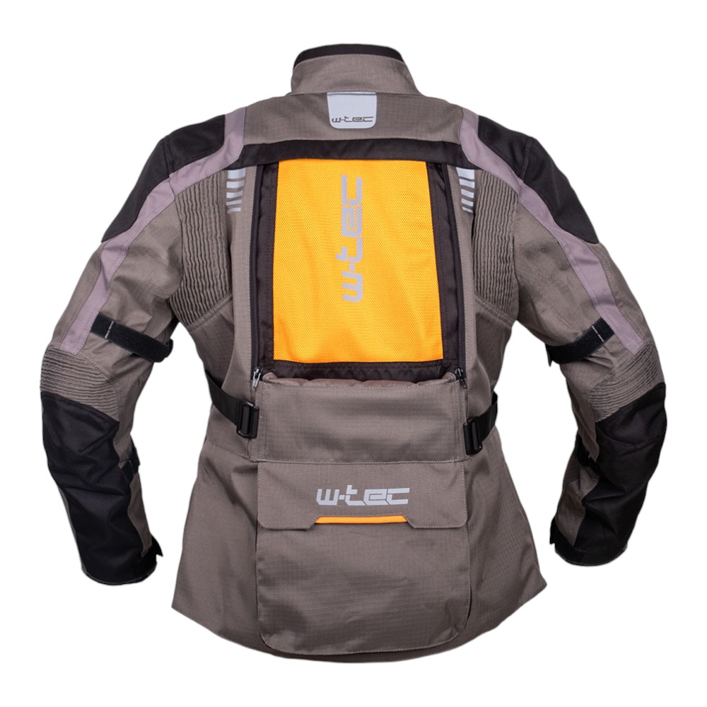 Dámská touringová moto bunda W-TEC Smackton Lady šedo-oranžová M rozšířená - Obrázek 4