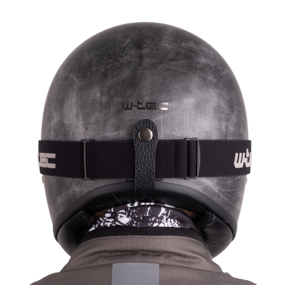 Moto přilba W-TEC Retron s brýlemi Chesster Rusty Grey XXL (63-64) - Obrázek 4
