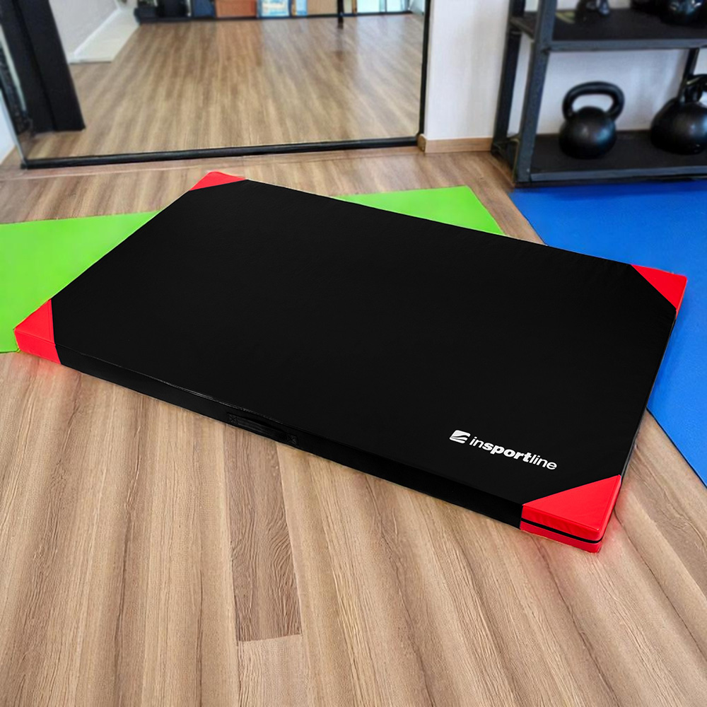 Gymnastická žíněnka inSPORTline Munakor T60 200x120x10 cm černá