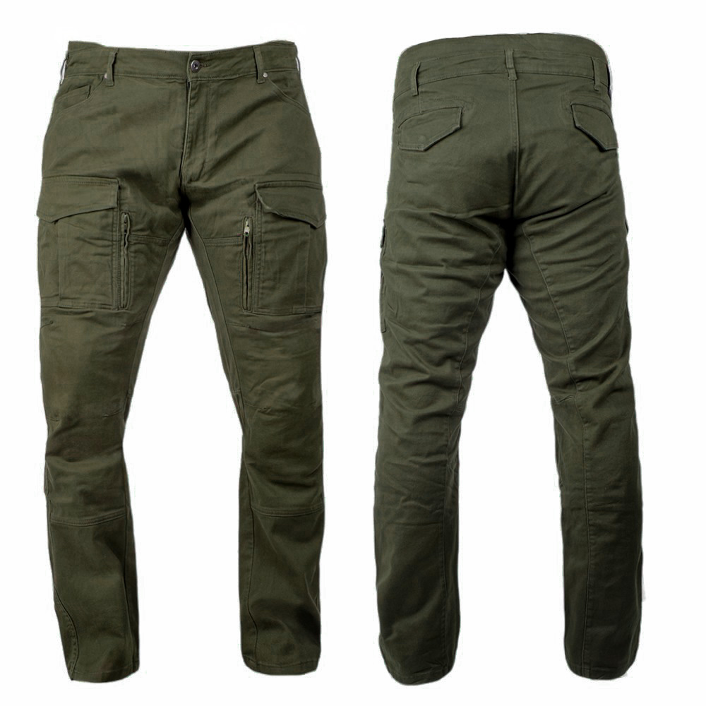 Pánské moto kalhoty BOS Cargo D Green 40