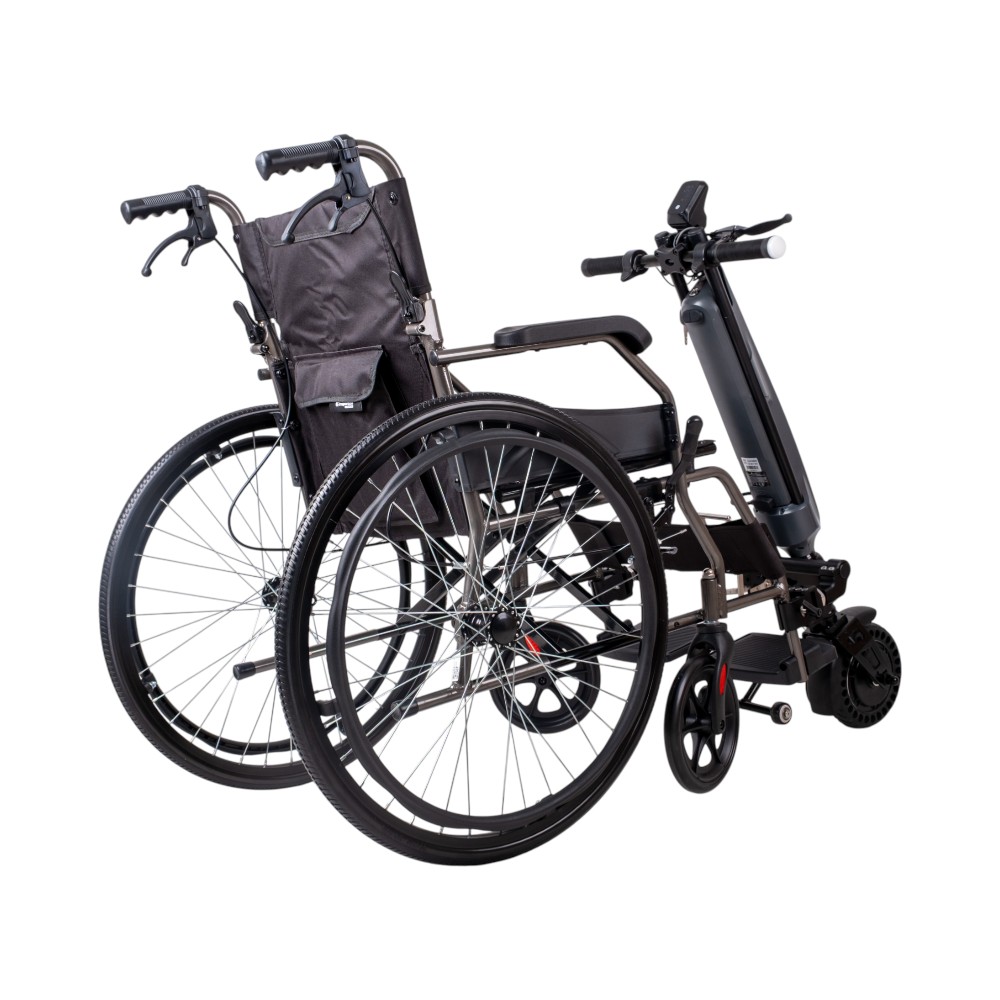 Mechanický skládací invalidní vozík inSPORTline Jakesully odlehčený s pohonem Oppatia