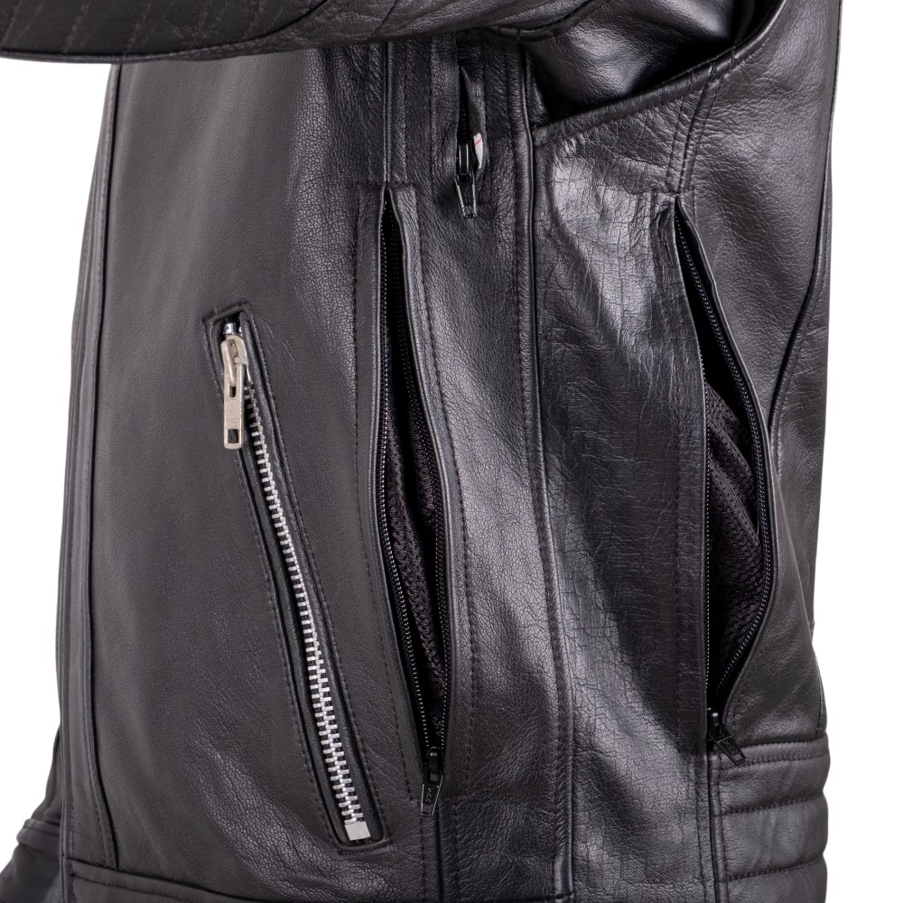 Kožená moto bunda W-TEC Murayo černá XXL (obrázek 7)